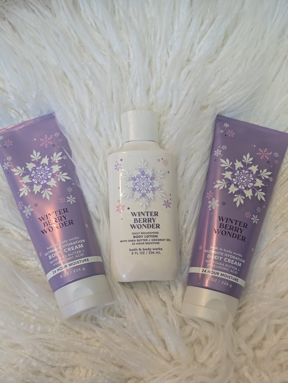 Bath & Body Works Winter Berry Wonder Lotion & Creams - Retired